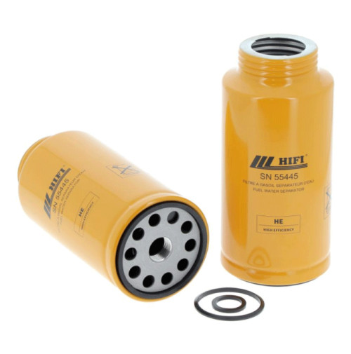 Water Separator fuel Filter - Internal Dia 1"-14UNF x W 108mm x H 229 mm - SN55445 - HIFI FILTER
